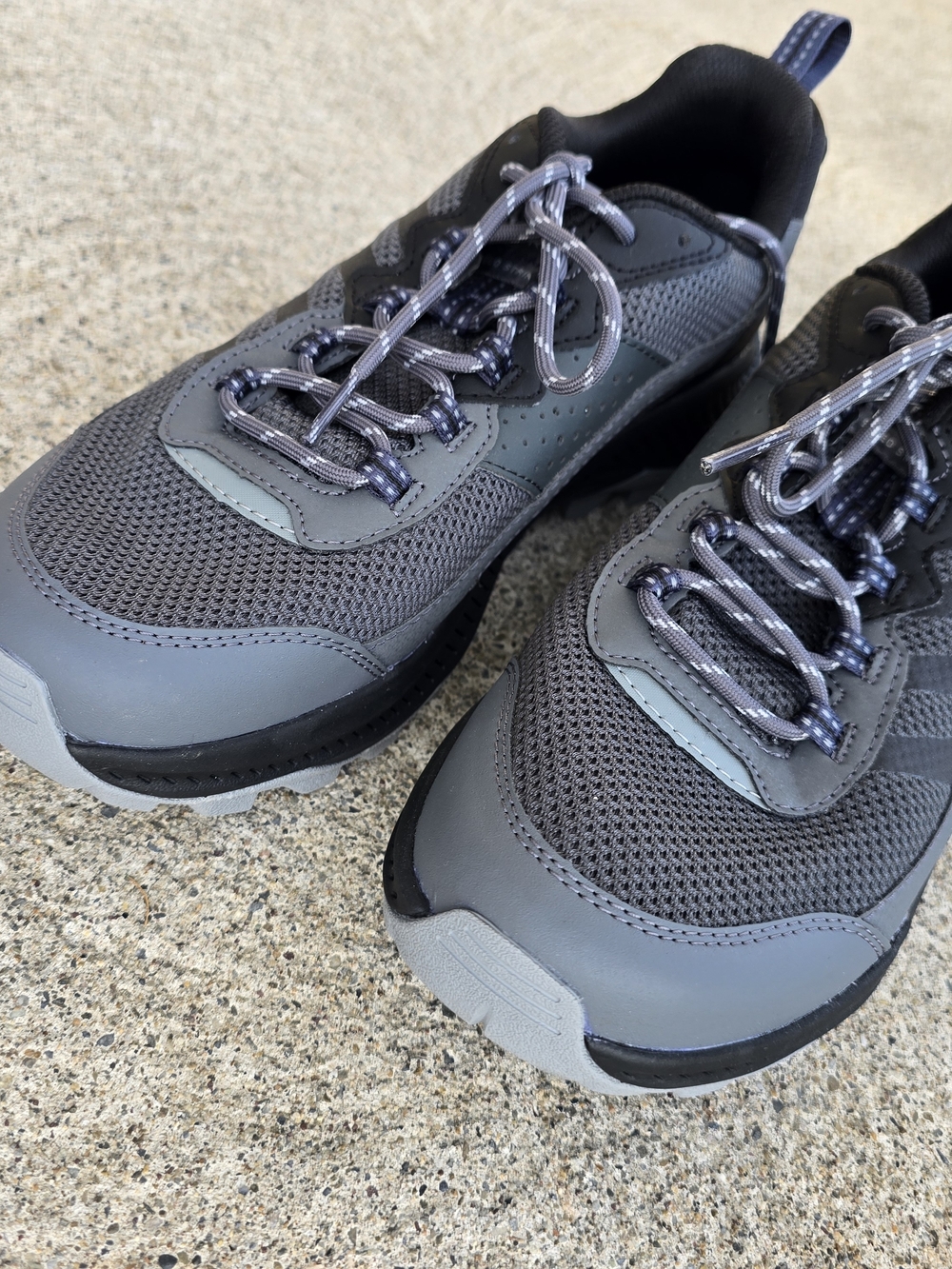 Gray Mesh Athletic Sneakers - Neutral Gray
